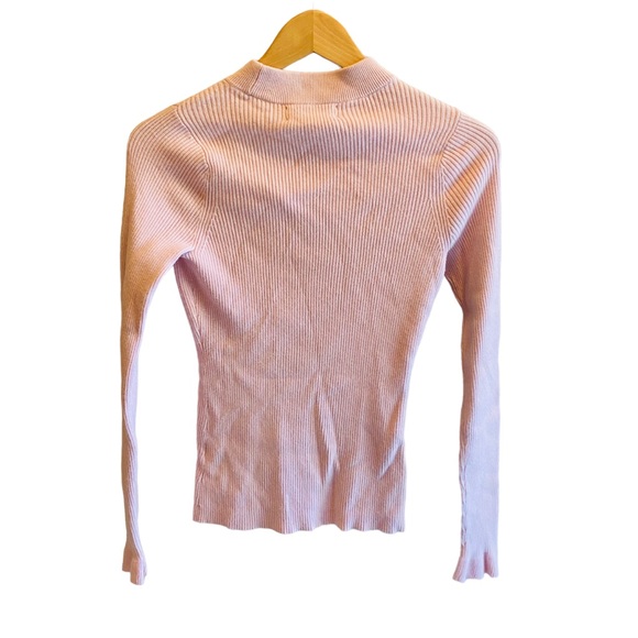 RACHEL PARCELL Mock Neck Ribbed Sweater Size XS - Picture 6 of 9